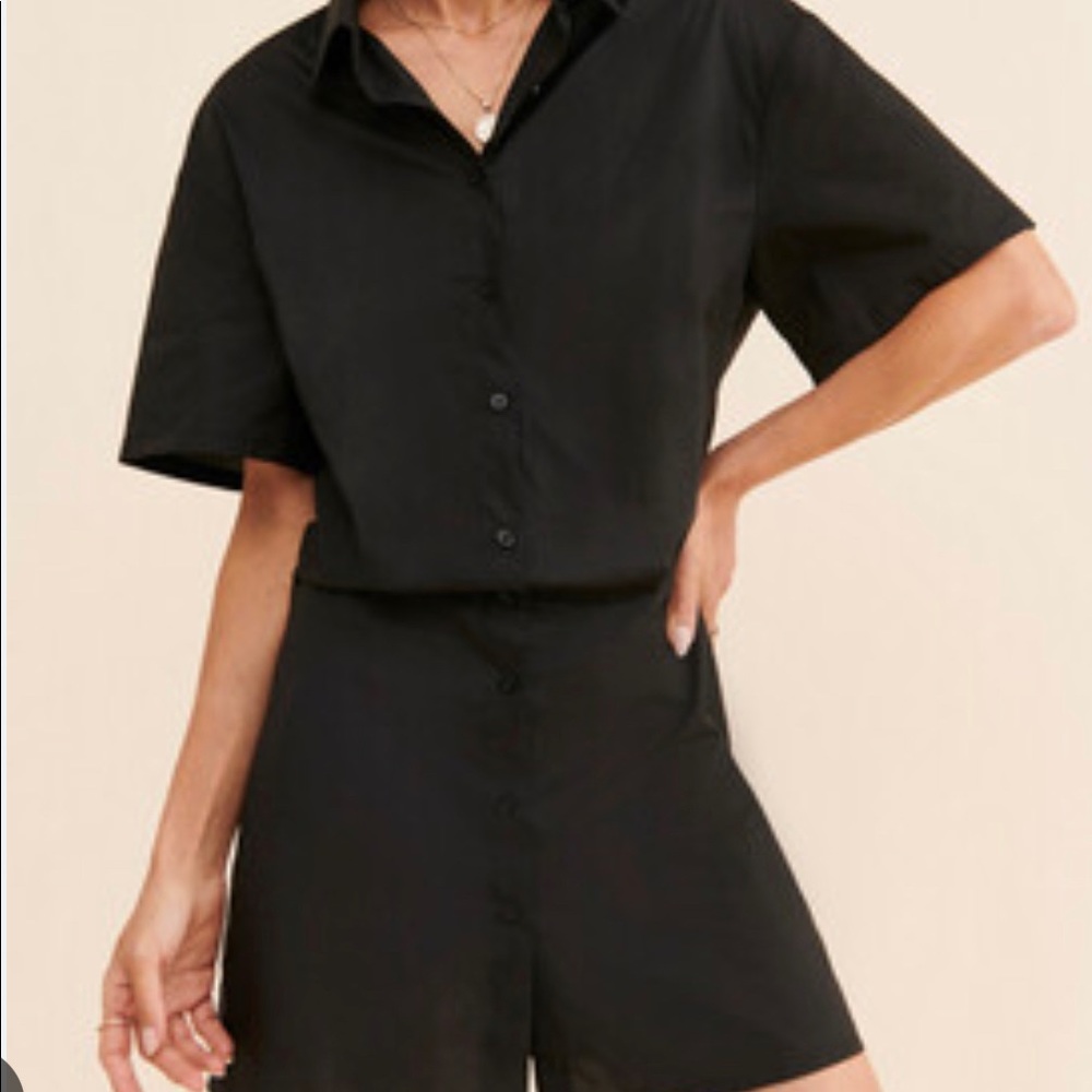 Lioness Palm Beach mini shirt dress.